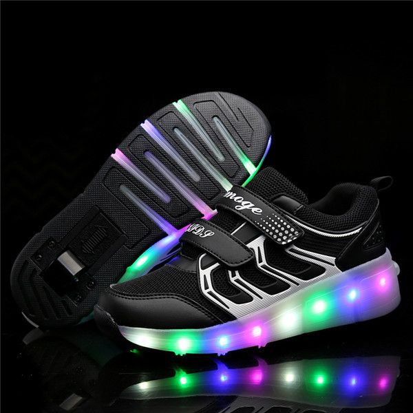 skates led glowing sneakers with light wheels roller lighted shoes for kids boys girls tenis infantil, Black
skates led glowing sneakers with light wheels roller lighted shoes for kids boys girls tenis infantil, Black