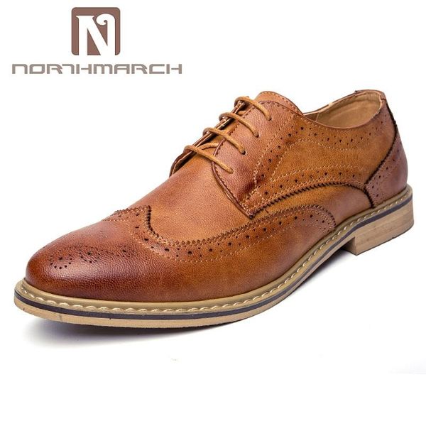 leather shoes men brogue mens flats shoes casual shoe men oxfords fashion dress for schuhe herren, Black