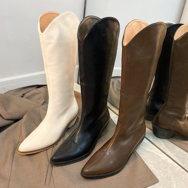 women lady black brown poined toes zipper square heel high heels shoes western long boots over knee boots pumps
women lady black brown poined toes zipper square heel high heels shoes western long boots over knee boots pumps