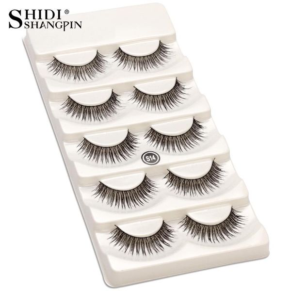 5 pairs 100% handmade natural black 10 mm brand false eyelashes lashes makeup eye lashes beauty tools wispy fake s14
5 pairs 100% handmade natural black 10 mm brand false eyelashes lashes makeup eye lashes beauty tools wispy fake s14