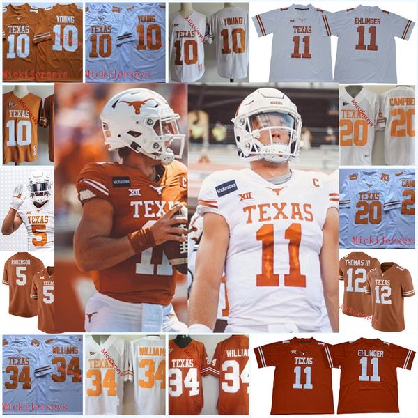 texas longhorns 5 bijan robinson #11 sam ehlinger jersey vintage #10 vince young #20 earl campbell #34 ricky williams texas longhorns jersey, Black
texas longhorns 5 bijan robinson #11 sam ehlinger jersey vintage #10 vince young #20 earl campbell #34 ricky williams texas longhorns jersey, Black
