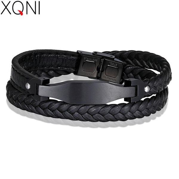 xqni new arrival smooth&frosted design leather bracelets rope chain combination stainless steel geometric memorial gift for men sqclxc, Golden;silver
xqni new arrival smooth&frosted design leather bracelets rope chain combination stainless steel geometric memorial gift for men sqclxc, Golden;silver