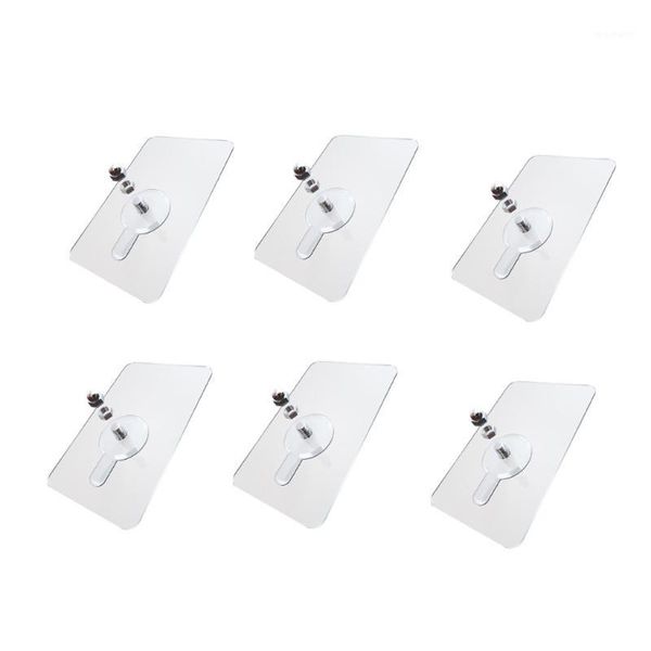 hooks & rails 6pcs strong nail wall hook screw adhesive drill strick non-trace for bathroom kitchen transparent z711
hooks & rails 6pcs strong nail wall hook screw adhesive drill strick non-trace for bathroom kitchen transparent z711