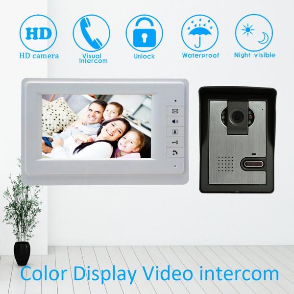 video door phones touch panel 7 inch colorful lcd display hd camera phone wire bell access control unlock intercom surveillance
video door phones touch panel 7 inch colorful lcd display hd camera phone wire bell access control unlock intercom surveillance