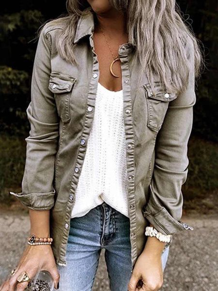 women casual jacket with pocket fashion autumn and winter solid color jacket for women 20fw ladies streetwear jackets 4 colors, Black;brown
women casual jacket with pocket fashion autumn and winter solid color jacket for women 20fw ladies streetwear jackets 4 colors, Black;brown
