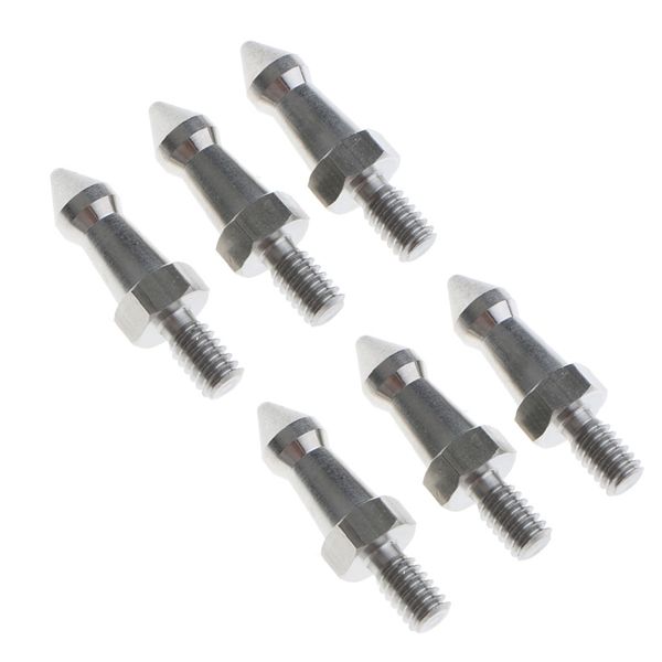 stainless steel 1/4'' thread replacement tripod spikes 6pcs set for benro gizto manfrotto tripod monopod 4cm, silver
stainless steel 1/4'' thread replacement tripod spikes 6pcs set for benro gizto manfrotto tripod monopod 4cm, silver