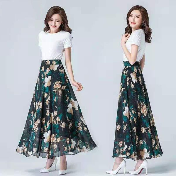 skirts 2021 spring summer high waist chiffon plus size for women 4xl casual floral print female maxi beach skirt, Black
skirts 2021 spring summer high waist chiffon plus size for women 4xl casual floral print female maxi beach skirt, Black