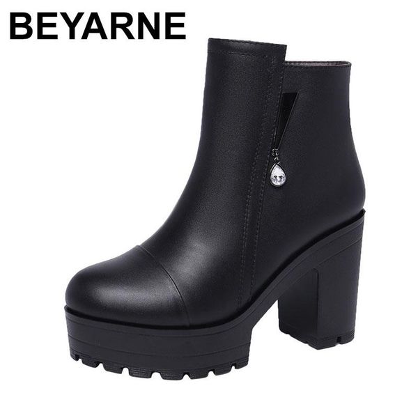 boots beyarnethick sole warm ankle autumn winter shoes fashion women high heels zipper black platform plus size
boots beyarnethick sole warm ankle autumn winter shoes fashion women high heels zipper black platform plus size