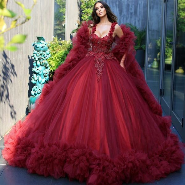 dark red vintage quinceanera dresses with ruffles wrap lace appliqued saudi arabic luxury evening gowns sweet 16 dress, Blue;red
dark red vintage quinceanera dresses with ruffles wrap lace appliqued saudi arabic luxury evening gowns sweet 16 dress, Blue;red