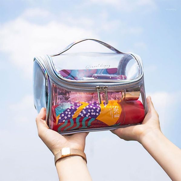 cosmetic bags & cases fashion transparent laser travel makeup bag women handbag zipper wash organizer storage beauty make up waterproof case
cosmetic bags & cases fashion transparent laser travel makeup bag women handbag zipper wash organizer storage beauty make up waterproof case