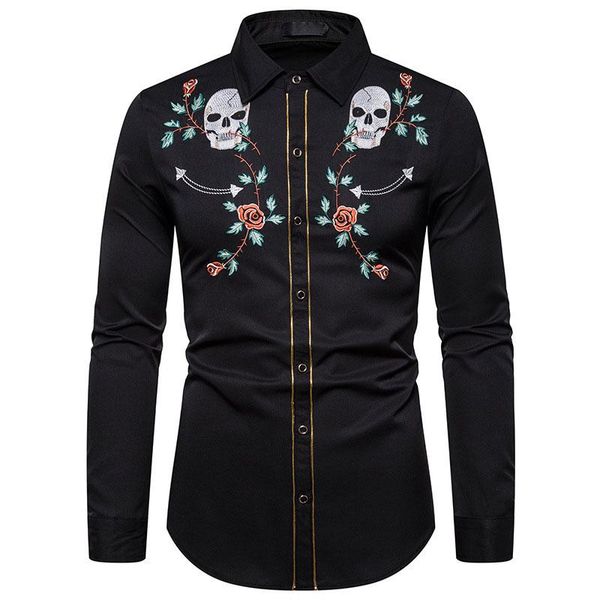 men's casual shirts qyzrfs men shirt long sleeve streetwear social clothing male plus size embroidery printed hip hop business nightcl, White;black
men's casual shirts qyzrfs men shirt long sleeve streetwear social clothing male plus size embroidery printed hip hop business nightcl, White;black