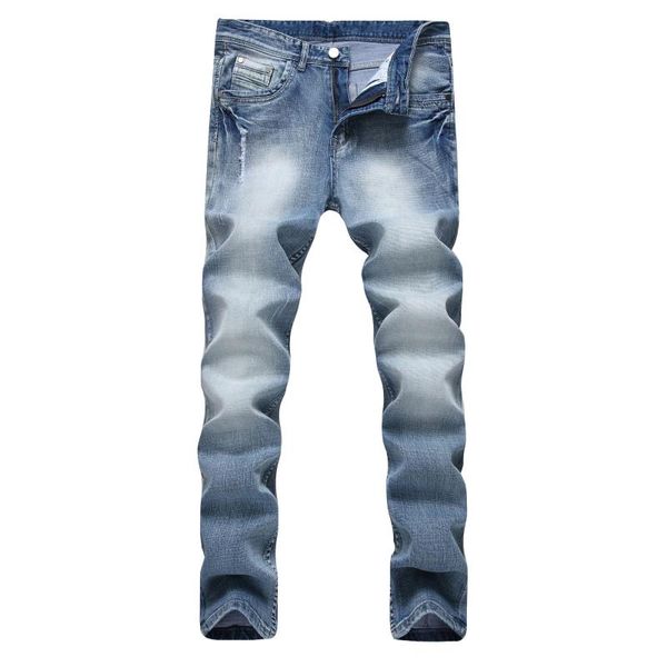 men's jeans 2021 hole shallow high elastic cotton denim trousers of cultivate one's morality, Blue
men's jeans 2021 hole shallow high elastic cotton denim trousers of cultivate one's morality, Blue