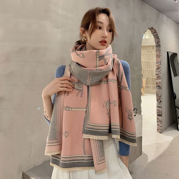 korean version of autumn and winter women's oversized shawl scarf, versatile, cashmere like neck, wool warm cloak thickened, Blue;gray
korean version of autumn and winter women's oversized shawl scarf, versatile, cashmere like neck, wool warm cloak thickened, Blue;gray