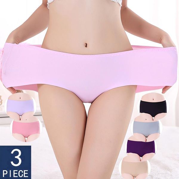 women's panties 3pcs seamless for women plus size underwear one-piece cotton briefs comfort intimates fashion female12 colors, Black;pink
women's panties 3pcs seamless for women plus size underwear one-piece cotton briefs comfort intimates fashion female12 colors, Black;pink