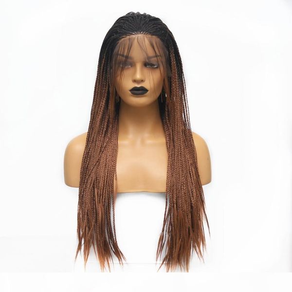 13x3 кружева ombre brown цвет синтетический шнурок плетенки парик фронт длинные жаропрочных glueless волос плетеный парики для женщин, Black
13x3 кружева ombre brown цвет синтетический шнурок плетенки парик фронт длинные жаропрочных glueless волос плетеный парики для женщин, Black