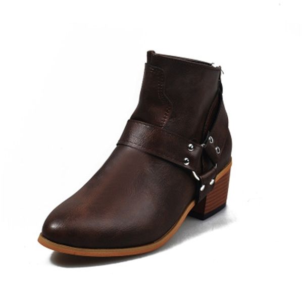 2021 new bloc high heels zapatos mujer retro winter shoes women plus size western leather boots depc, Black
2021 new bloc high heels zapatos mujer retro winter shoes women plus size western leather boots depc, Black