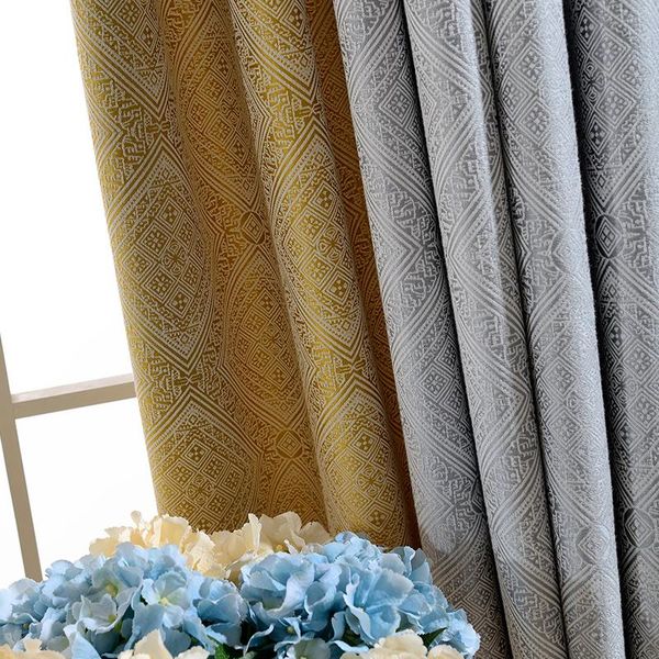 curtain & drapes custom curtains luxury chinese stitching embroidery nordic jacquard thick grey cloth blackout tulle n412 
curtain & drapes custom curtains luxury chinese stitching embroidery nordic jacquard thick grey cloth blackout tulle n412