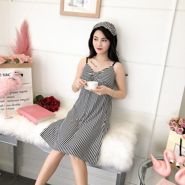 summer girls sleeveless nightgown spaghetti strap bra pads striped night dress nightwear nightdress plus size1, Black;red
summer girls sleeveless nightgown spaghetti strap bra pads striped night dress nightwear nightdress plus size1, Black;red