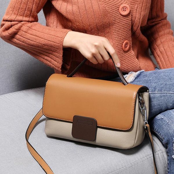 shoulder bags juanjuan women's bag 2021 fashion and versatile leather with one cross carrying casual color contrast
shoulder bags juanjuan women's bag 2021 fashion and versatile leather with one cross carrying casual color contrast