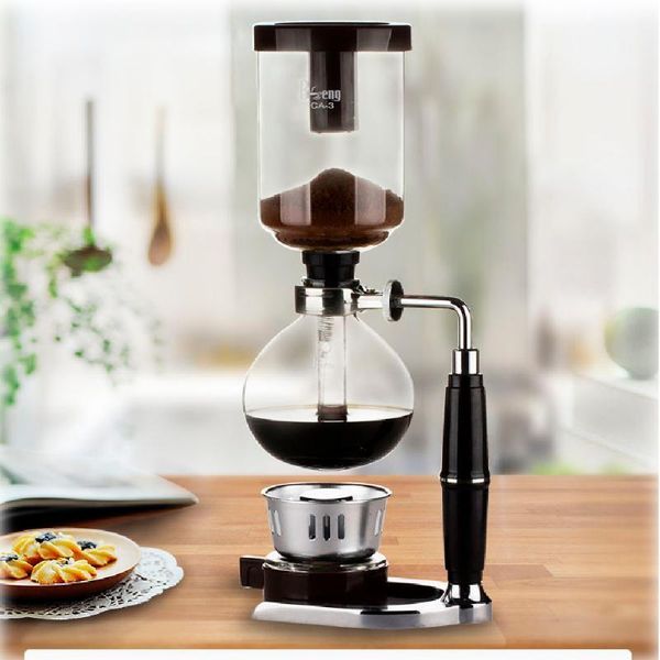 3cups siphon coffee maker siphon pot vacuum maker hand coffee machine heat-resistant glass type machine filter1 
3cups siphon coffee maker siphon pot vacuum maker hand coffee machine heat-resistant glass type machine filter1
