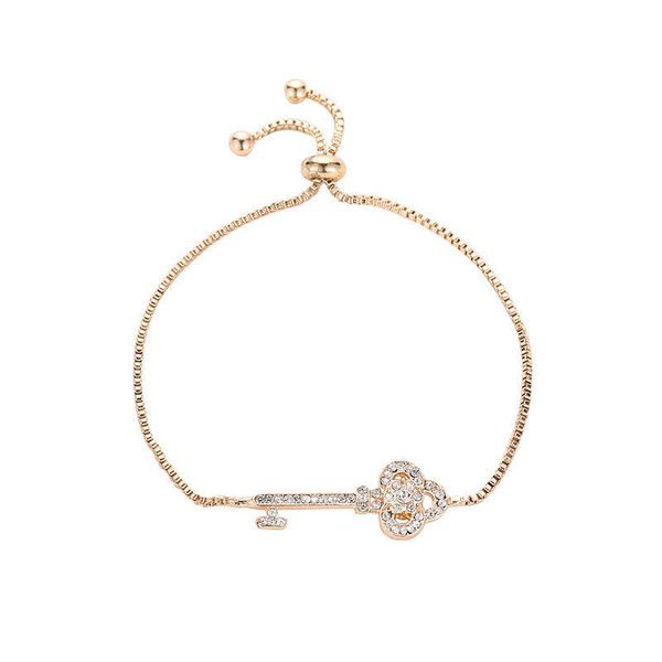 charm bracelets fashion trendy simple wild bracelet alloy key rhinestone self-adjusting women's party valentine's day gift, Golden;silver
charm bracelets fashion trendy simple wild bracelet alloy key rhinestone self-adjusting women's party valentine's day gift, Golden;silver