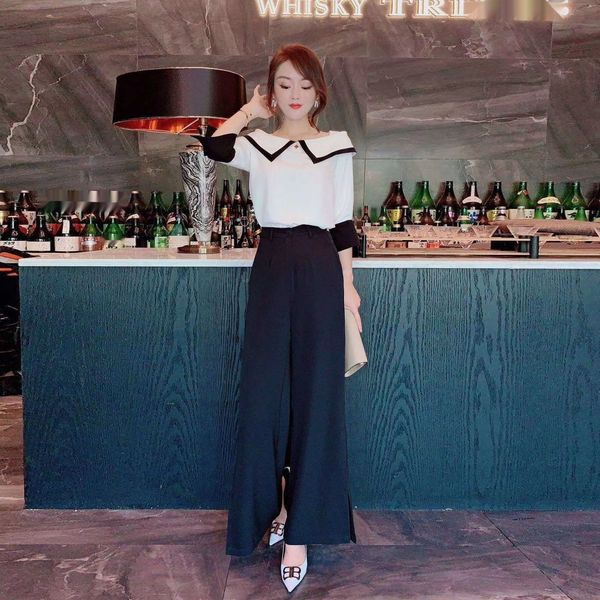 feifu temperament new pants early autumn 2020 suit women's wear wide leg women's color contrast lapel piece slim wide leg pants tw, Gray
feifu temperament new pants early autumn 2020 suit women's wear wide leg women's color contrast lapel piece slim wide leg pants tw, Gray