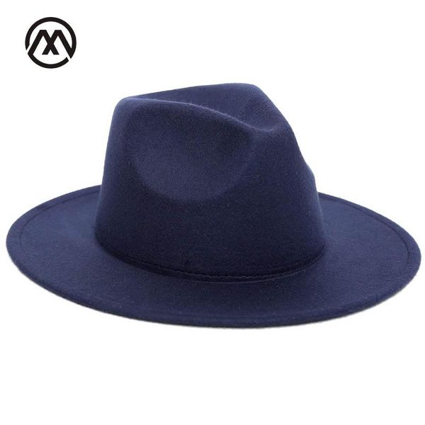 2020 autumn winter womens felt hat fedoras big brim hats for women british style vintage hats lady flat brim fedoras, Blue;gray
2020 autumn winter womens felt hat fedoras big brim hats for women british style vintage hats lady flat brim fedoras, Blue;gray