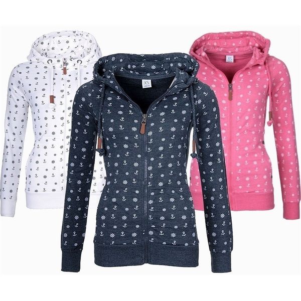 new women hooded fleeces oversize sea anchor print zipper coat jumper casual sweatshirt autumn long sleeve hooded sw 201127, Black
new women hooded fleeces oversize sea anchor print zipper coat jumper casual sweatshirt autumn long sleeve hooded sw 201127, Black