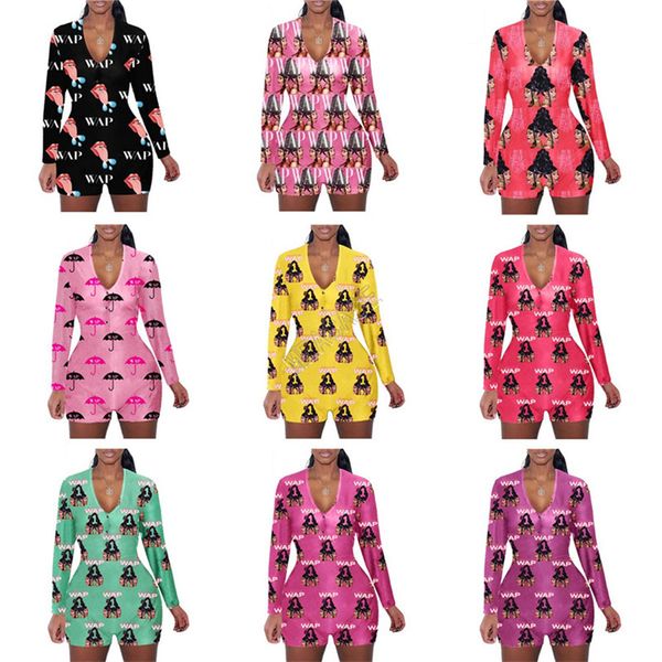 wap letters women jumpsuit umbrella printed long sleeves shorts romper v neck home jumpsuits caroon sports siamese trousers onesies d102304, White
wap letters women jumpsuit umbrella printed long sleeves shorts romper v neck home jumpsuits caroon sports siamese trousers onesies d102304, White