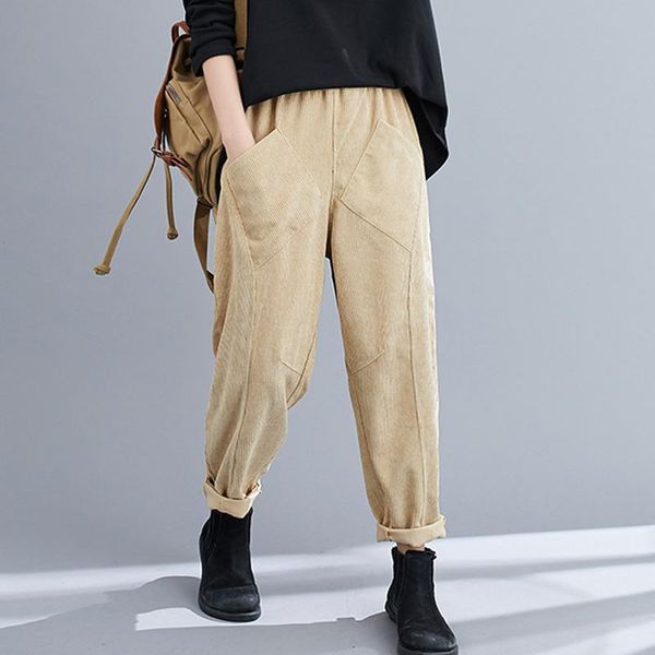women's pants & capris corduroy large size streetwear sweatpants women fashion trousers vintage autumn winter harem-pants baggy soft 20, Black;white
women's pants & capris corduroy large size streetwear sweatpants women fashion trousers vintage autumn winter harem-pants baggy soft 20, Black;white