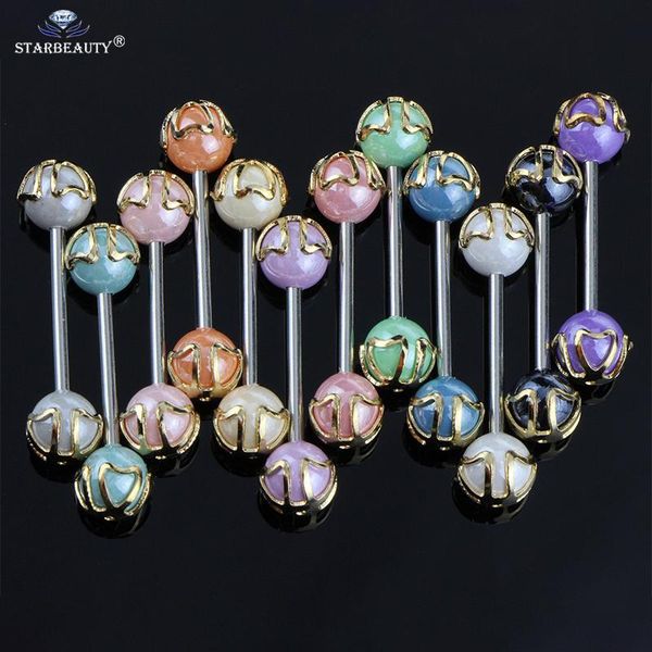 2pcs mix color acrylic ball tongue rings 1.216mm barbell tongue piercing fashion jewelry body piercing jewelry for women men h wmtpfj, Black
2pcs mix color acrylic ball tongue rings 1.216mm barbell tongue piercing fashion jewelry body piercing jewelry for women men h wmtpfj, Black
