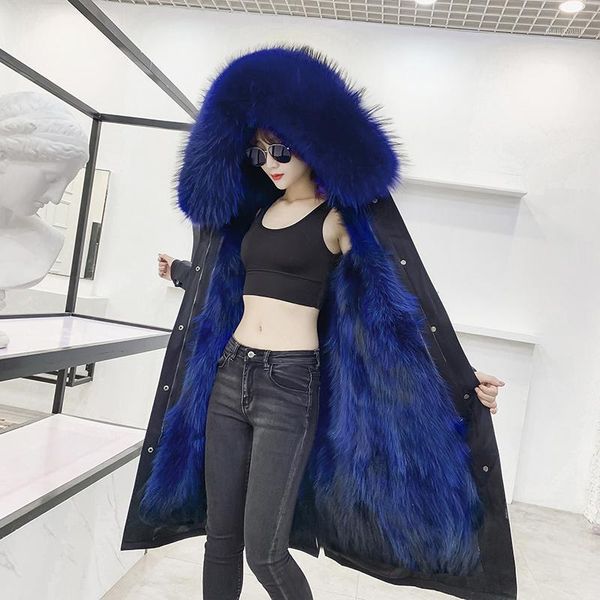 2019 real fur coat natural raccoon fur collar natural fox lining winter jacket women long parka thick warm streetwear casual1, Black
2019 real fur coat natural raccoon fur collar natural fox lining winter jacket women long parka thick warm streetwear casual1, Black