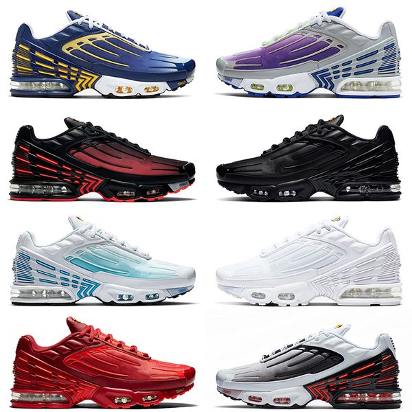 2021 new arrival tn 3 plus mens women running shoes purple grey radiant red triple black tiger laser blue teund trainers athletic sneakers, White;red
2021 new arrival tn 3 plus mens women running shoes purple grey radiant red triple black tiger laser blue teund trainers athletic sneakers, White;red