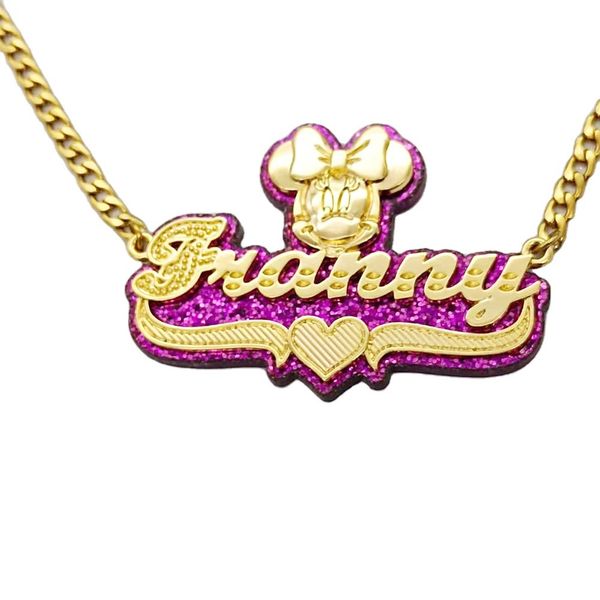 personalized custom name necklace for women girl, acrylic multi-colors laser cut nameplate pendant initials necklace birthday gift, Silver
personalized custom name necklace for women girl, acrylic multi-colors laser cut nameplate pendant initials necklace birthday gift, Silver