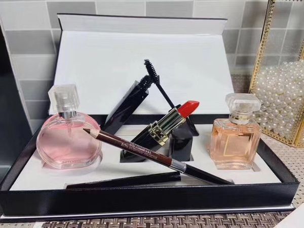 2021 famous brand makeup sets perfume lipstick eyeliner mascara 5 in 1 with box lips cosmetics dhl ing
2021 famous brand makeup sets perfume lipstick eyeliner mascara 5 in 1 with box lips cosmetics dhl ing