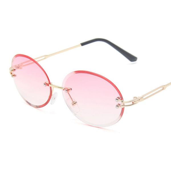 stylish trendy oval rimless sunglasses women brand designer cutting lens gradual classical men sun glasses ladies shades, White;black
stylish trendy oval rimless sunglasses women brand designer cutting lens gradual classical men sun glasses ladies shades, White;black