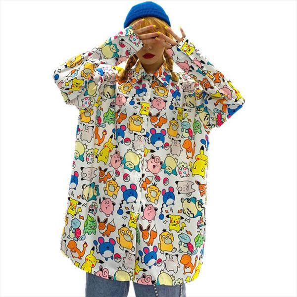 harajuku женщины граффити блуза японского аниме мультфильм печатается с длинным рукавом осень топы блузы unisex streetwear blusas, White
harajuku женщины граффити блуза японского аниме мультфильм печатается с длинным рукавом осень топы блузы unisex streetwear blusas, White