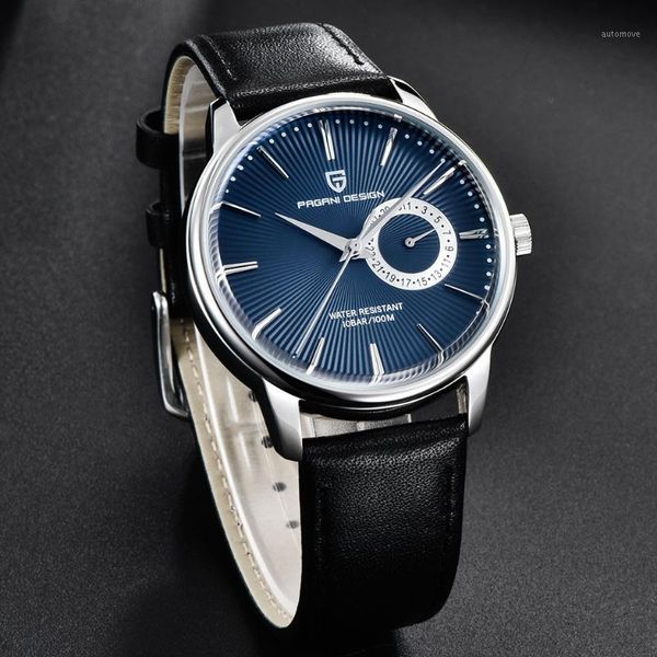 pagani design men quartz watches waterproof business leather wrist watch for men clock male relogio masculino1, Slivery;brown
pagani design men quartz watches waterproof business leather wrist watch for men clock male relogio masculino1, Slivery;brown