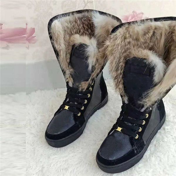women boots winter snow suede real fur slides leather boot fashion waterproof warm knne high boots casual shoes size 35-42 with box, Black
women boots winter snow suede real fur slides leather boot fashion waterproof warm knne high boots casual shoes size 35-42 with box, Black