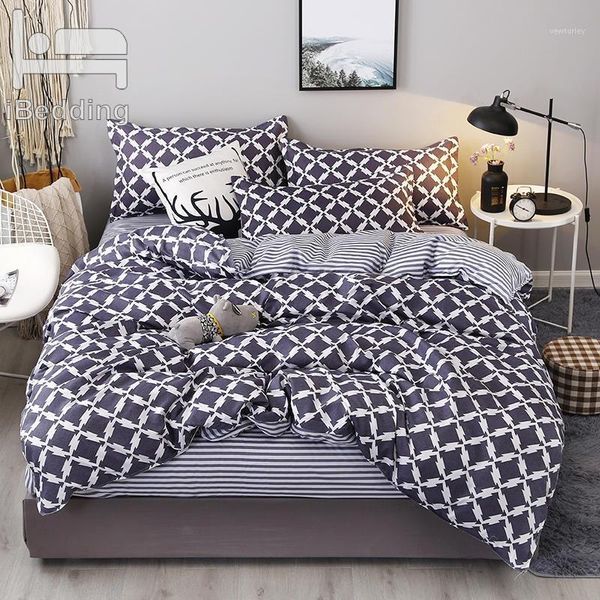 bedding sets simple grid white and blue set 3/4pcs duvet cover soft bed linen flat sheet pillowcase home textile drop1
bedding sets simple grid white and blue set 3/4pcs duvet cover soft bed linen flat sheet pillowcase home textile drop1