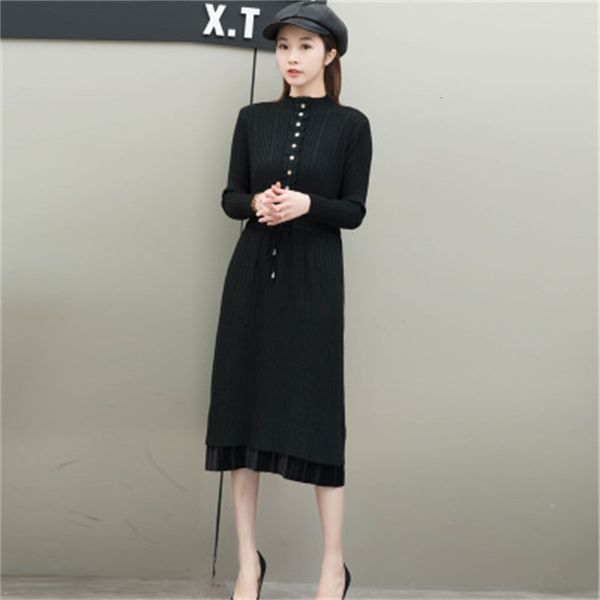 2021 new winter dress of apricot women knitted nightgown new autumn fashion fine korean coffee women's clothing hj032, Black;gray
2021 new winter dress of apricot women knitted nightgown new autumn fashion fine korean coffee women's clothing hj032, Black;gray