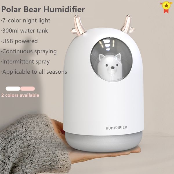usb humidifier 300ml cute pet ultrasonic cool mist aroma air oil diffuser romantic color led lamp humidificador home appliances
usb humidifier 300ml cute pet ultrasonic cool mist aroma air oil diffuser romantic color led lamp humidificador home appliances
