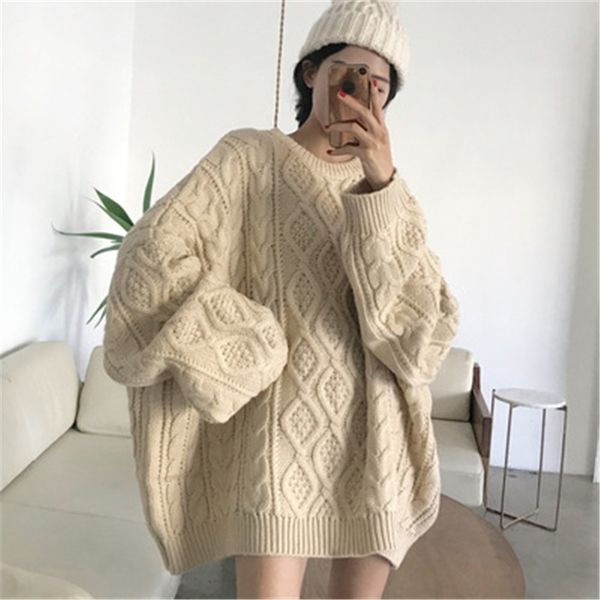 women sweater autumn winter solid oversize sweater elegant casual knit sweater women pullover plus size jumper sweter lj200815, White;black
women sweater autumn winter solid oversize sweater elegant casual knit sweater women pullover plus size jumper sweter lj200815, White;black