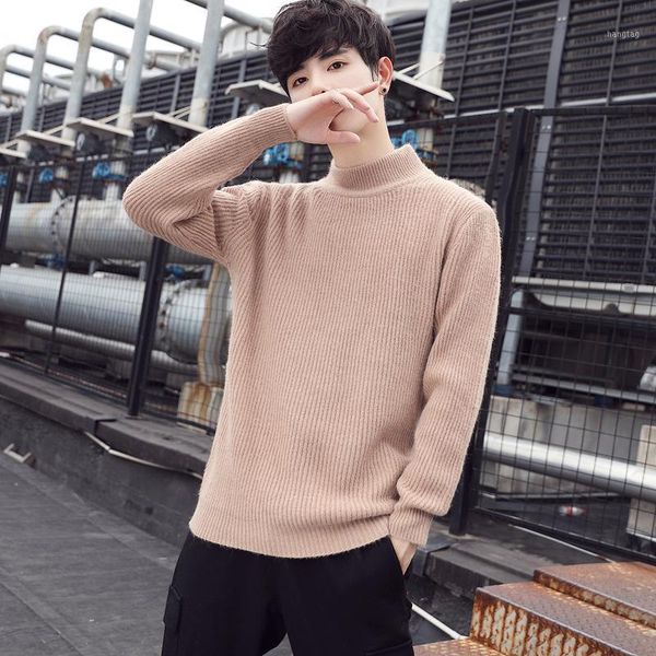 solid color high collar sweater men's autumn & winter new style men's blue lapel knitwear korean-style trend of fashion base fir1, White;black
solid color high collar sweater men's autumn & winter new style men's blue lapel knitwear korean-style trend of fashion base fir1, White;black