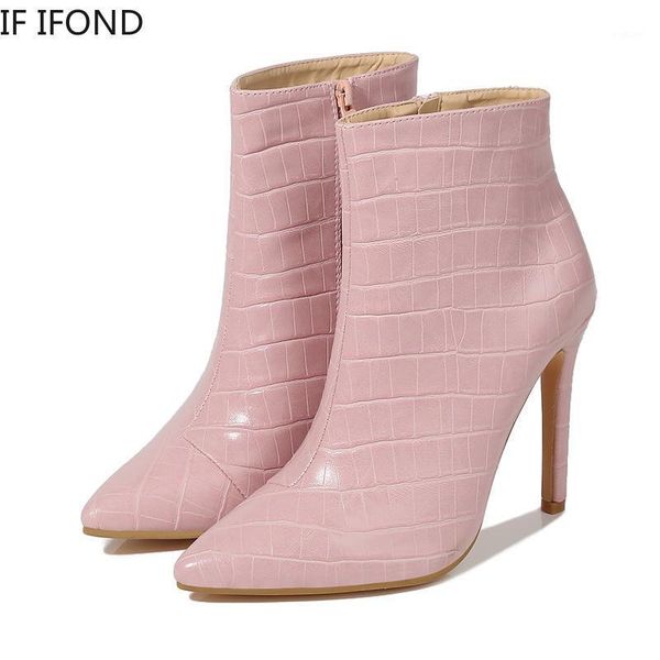 if ifond fashion pink/blue pu leather ankle boots winter warm lined womens shoes high heels large size 35-421, Black
if ifond fashion pink/blue pu leather ankle boots winter warm lined womens shoes high heels large size 35-421, Black