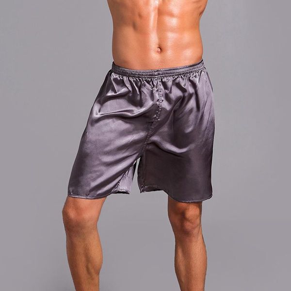 casual loose sleepwear 2020 men faux silk sleepwear elastic waist summer sleeping shorts home pajama short pants, Black;brown
casual loose sleepwear 2020 men faux silk sleepwear elastic waist summer sleeping shorts home pajama short pants, Black;brown