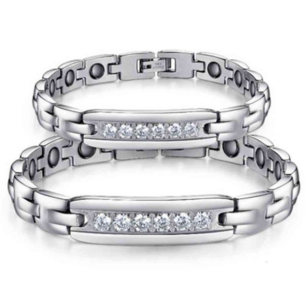 bracelet titanium steel jewelry magnet gallstone health couple titanium bracelet jewelry, Golden;silver
bracelet titanium steel jewelry magnet gallstone health couple titanium bracelet jewelry, Golden;silver