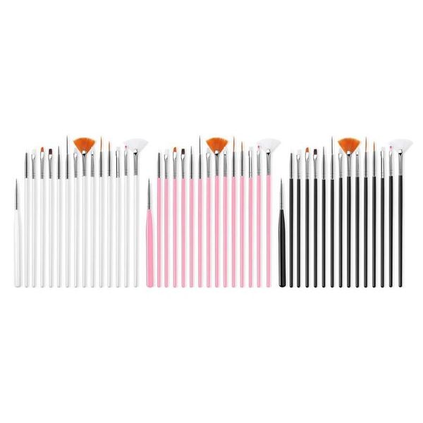 15pcs nail brush set uv gel lacquer acrylic painting liner pen cuticle remover manicure kit for nails jllpcc, Silver
15pcs nail brush set uv gel lacquer acrylic painting liner pen cuticle remover manicure kit for nails jllpcc, Silver