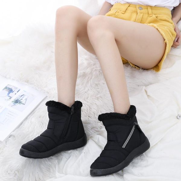 boots winter waterproof women snow with plush fashion keep warm outdoor shoes for big kids & size 35-43, Black
boots winter waterproof women snow with plush fashion keep warm outdoor shoes for big kids & size 35-43, Black