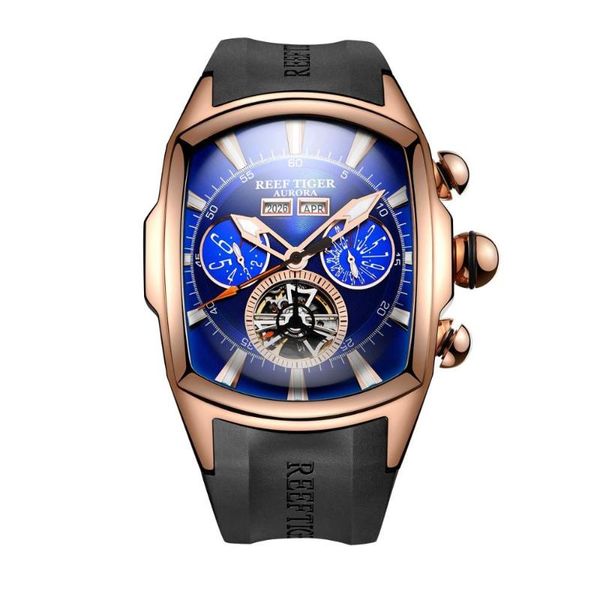 men automatic mechanical watch,mens sport wrist watches reef tiger man tourbillon waterproof wristwatch relogio rga3069, Slivery;brown
men automatic mechanical watch,mens sport wrist watches reef tiger man tourbillon waterproof wristwatch relogio rga3069, Slivery;brown